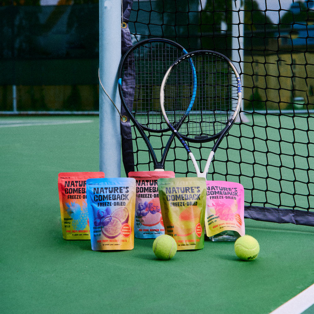 Nature's Comeback bundle on a tennis court