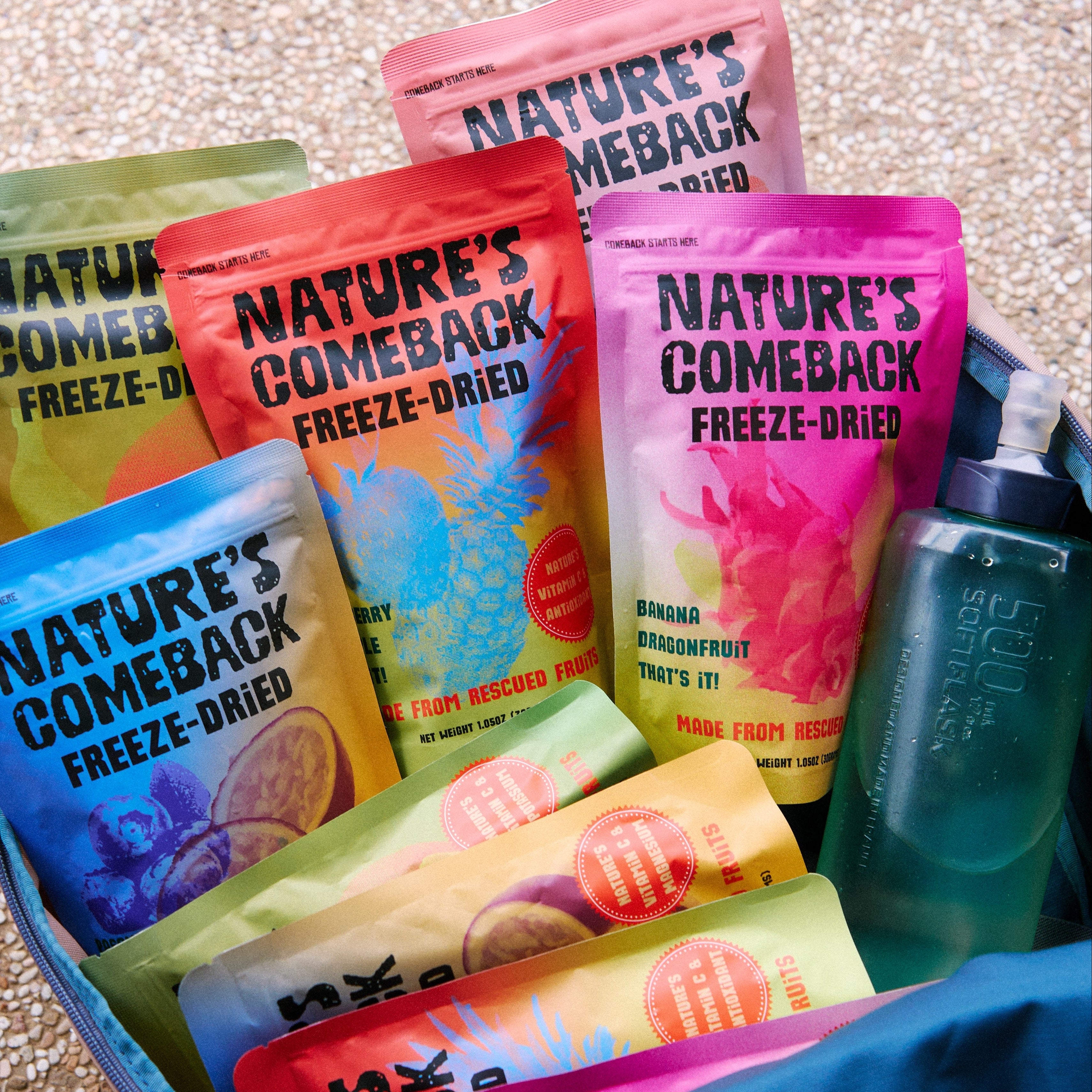 Nature's Comeback freeze-dried food snacks on-the-go