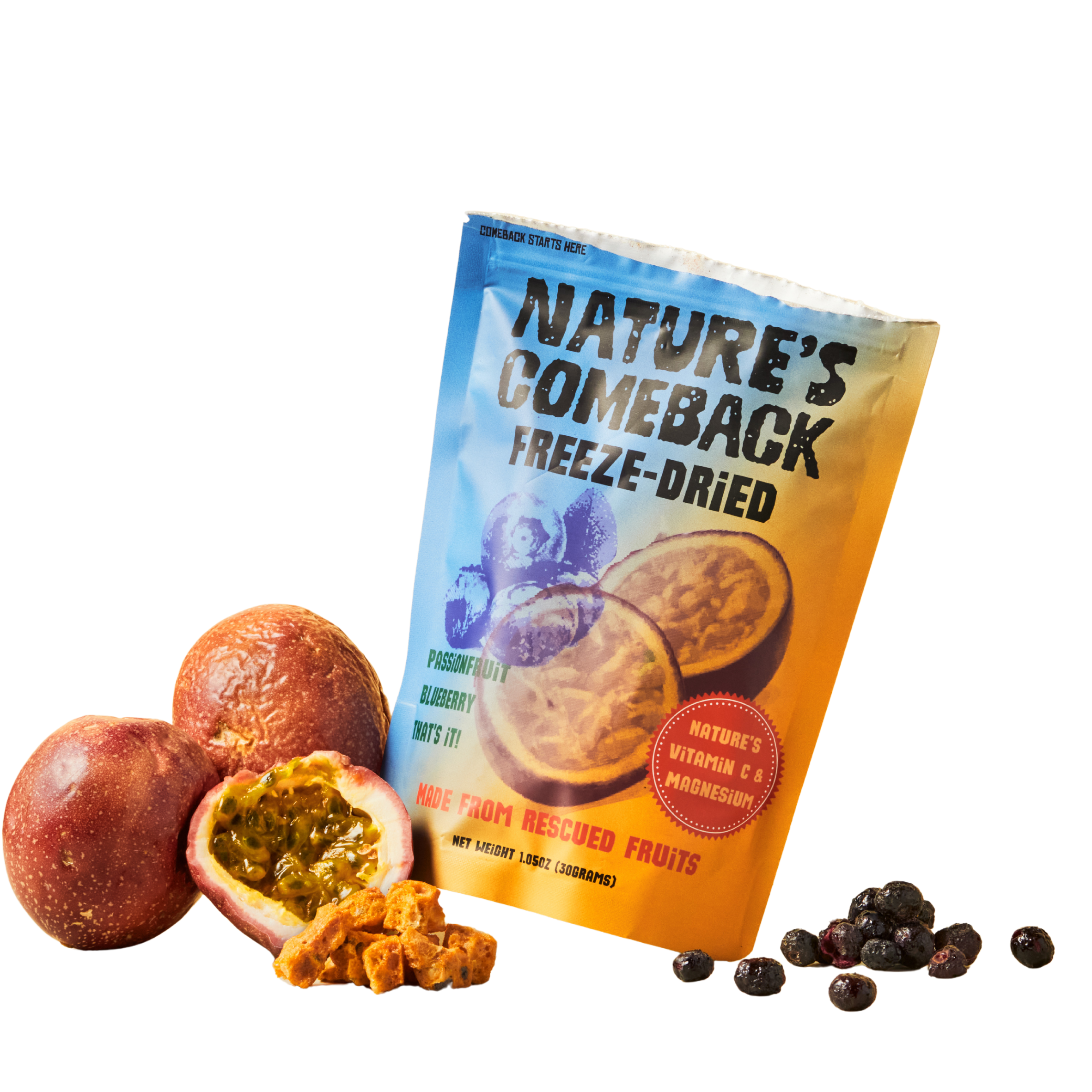 Passionfruit, Blueberry